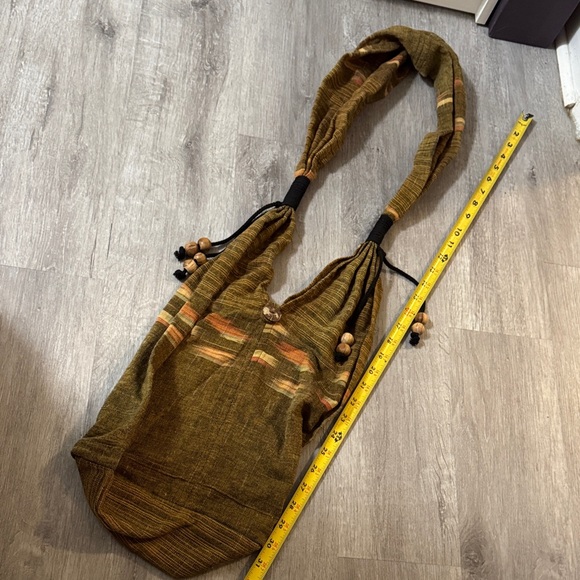 Bohemian Olive Green / Brown Shoulder Bag - Picture 1 of 3